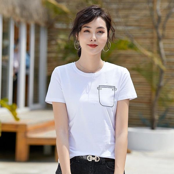 

js3537j-2021 летняя новая корейская короткая нижняя рубашка сетка красный тонкий похудение твердого цвета с короткими рукавами футболка женщ, White;black