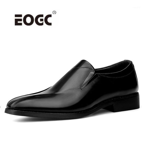 

handmade leather shoes men real natural leather fashion office dress shoes wedding formal party men1, Black