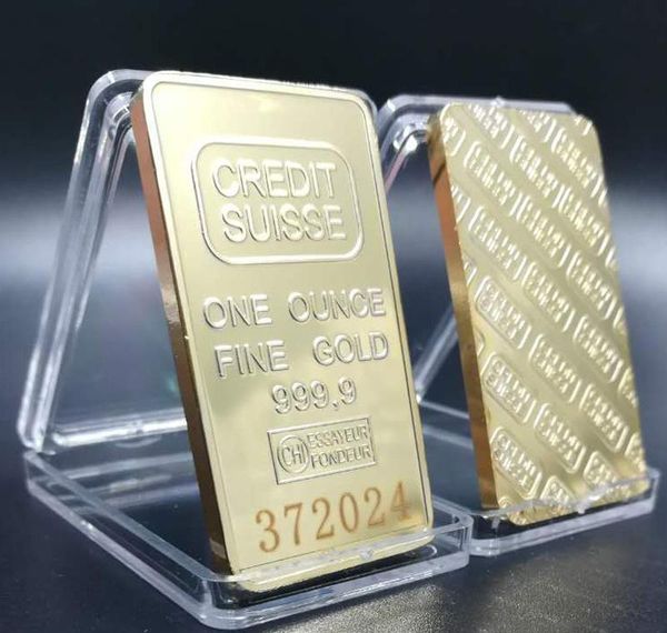 

ingot немагнитный лазерный кредит oz разное 1 золото с сувенирными монетами ремесла suisse swiss serial нумерация бар позолоченный sqchy