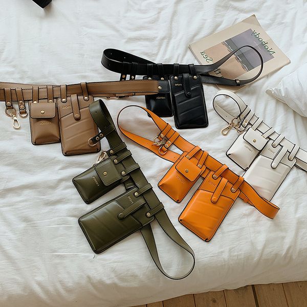 

летний сплошной цвет персонализированные женские модные новые моды сундук съемная сумка для ключа сумка на плечо сумка талия