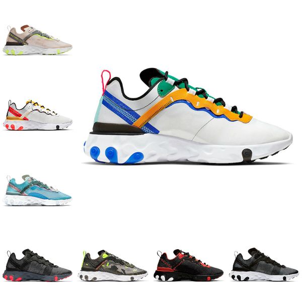 

the new 2019 react element 55 undercover running shoes team red orbit bred tour colorblock epic designer sports sneakerscolor matching