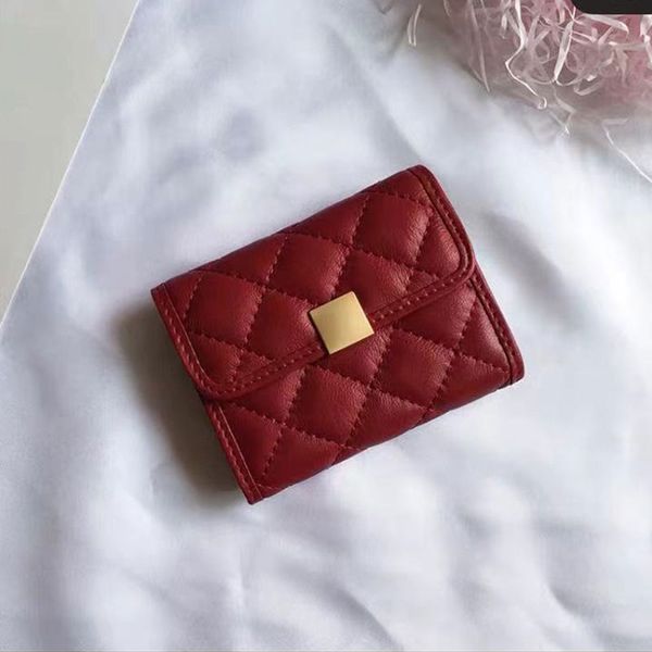 

luxurys designers wallet 2020 sold womens original brand mens fashion black kids card genuine leather card small purses, Red;black