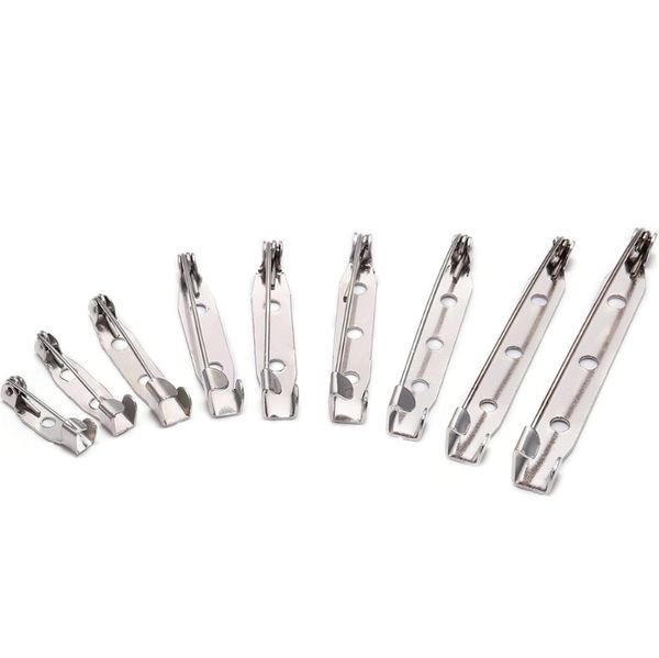 

50pcs lot 15 25 30 35 45 mm rhodium brooch clip base pins safety pins brooch settings blank base for diy jewelry f sqcsdj, Gray