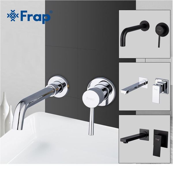 

frap wall mounted basin faucet brass single handle mixer tap & cold bathroom water bath matt black faucet sink y bbyuop