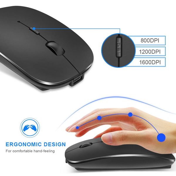 

1600 dpi usb оптическая беспроводная компьютерная мышь 2.4g приемник super silent mouse для ноутбука для пк office opto-electronic mice