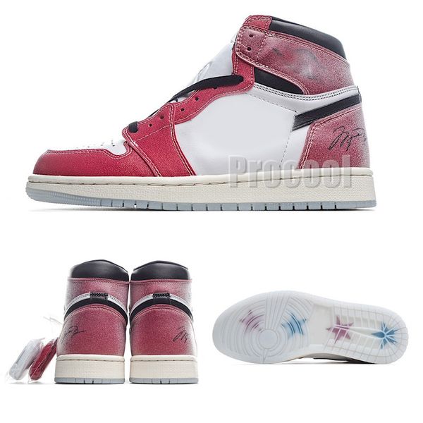 

2021 release trophy room 1 basketball shoes 1s chicago red with signature mens trainers women sport sneakers size 36-46