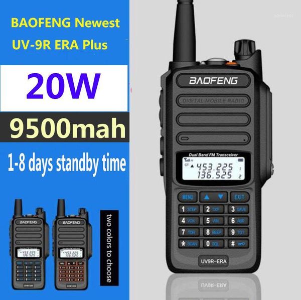 

2pcs 20w baofeng uv-9r era plus marine portable two-way radio stations trucker walkie-talkie 40 km communication equipment cb1