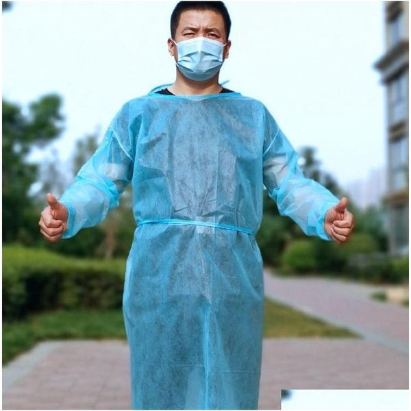 

one piece disposable protection suit coverall nonwovens anti dust suit gown protective clothing coverall disposabl jlldui xhlight