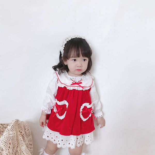 

sve new drs girls' lolita in long autumn 2020, Red;yellow
