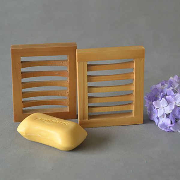 

wooden soap dishes draining bathing soap holder storage soap box rack plate container bath shower tool