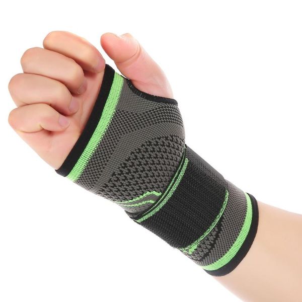 

wrist support 3d weaving pressurized high elastic bandage fitness yoga palm crossfit powerlifting gym pad protector, Black;red