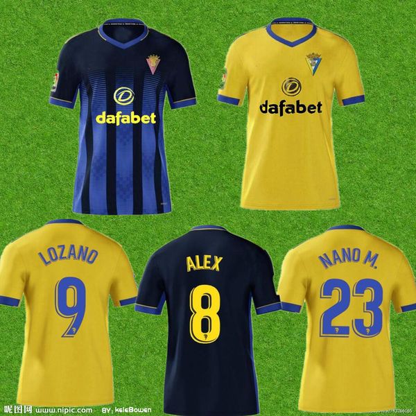 

2020 camiseta de cadiz homens kit jersey lozano alex bodiger jersey cádiz cf a.perea i.alejo fali juan cala jersey de futebol 20/21, Black;yellow