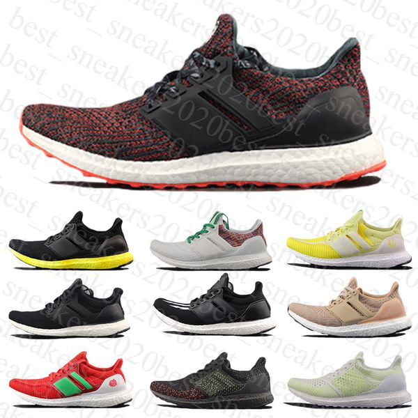 

2021 fashion casual mens womens running shoes ultraboost 4.0 6.0 triple black white ultra boost sneakers without shoes box