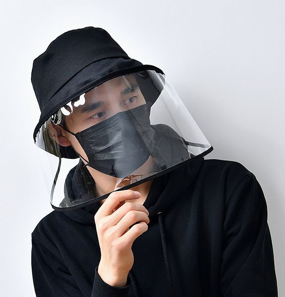 

cap protective anti-fog unise isolation mask sun face shield fisherman hat anti-spitting splash faoutlet5658