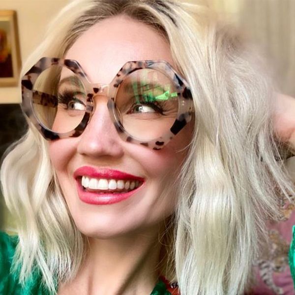 

sunglasses classic fashion big frame round 2021 men designer women's sun glasses vintage polygon irregular goggles, White;black