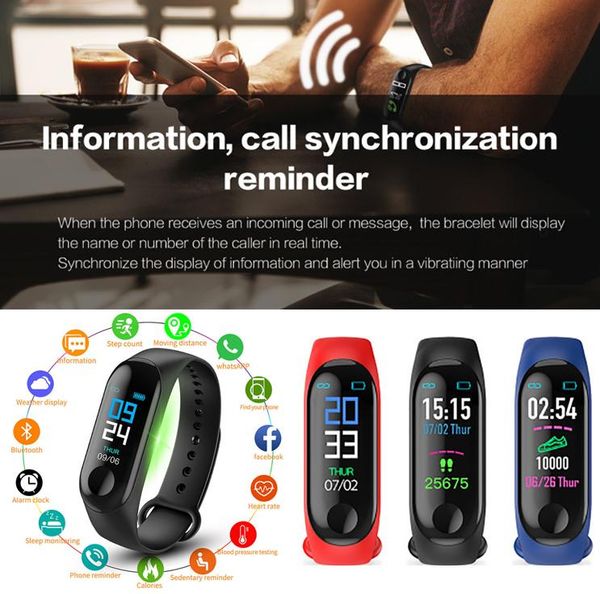 

new smart wristband heart rate activity fitness tracker smart watch waterproof bracelet ing