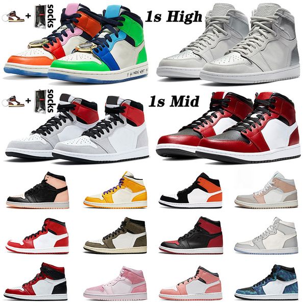 

new arrivals trainers jumpman og 2020 mens womens basketball shoes high chicago toe mid milan fearless lakers men sports sneakers size us 12, White;red