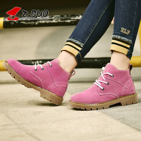 

walking shoes autumn and winter martin women's british outdoor fashion short reverse suede work wear boots zs362n c1212, Black;white