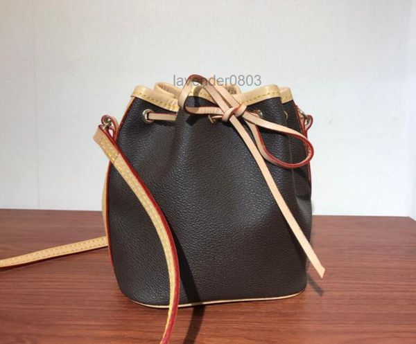 

bucket genuine leather bag nano noe fashion coloured strap women drawstring cross body pu shoulder bag casual handbag high quality