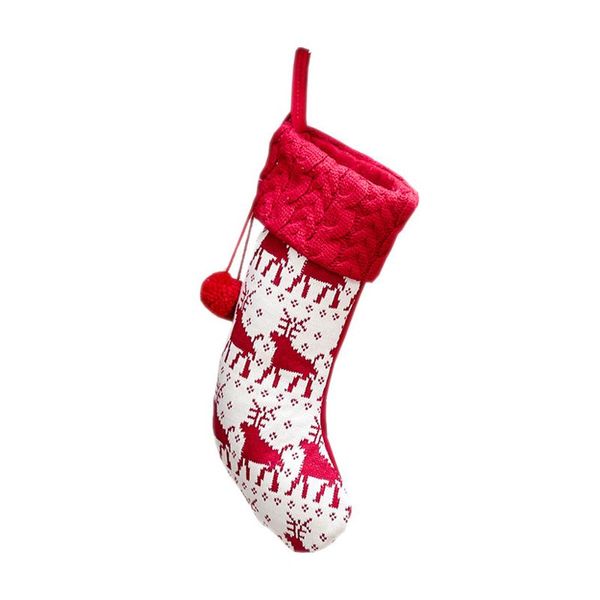 

knitted christmas stockings 1pcs xmas stocking strips stocking for christmas decoration and family holiday party decor