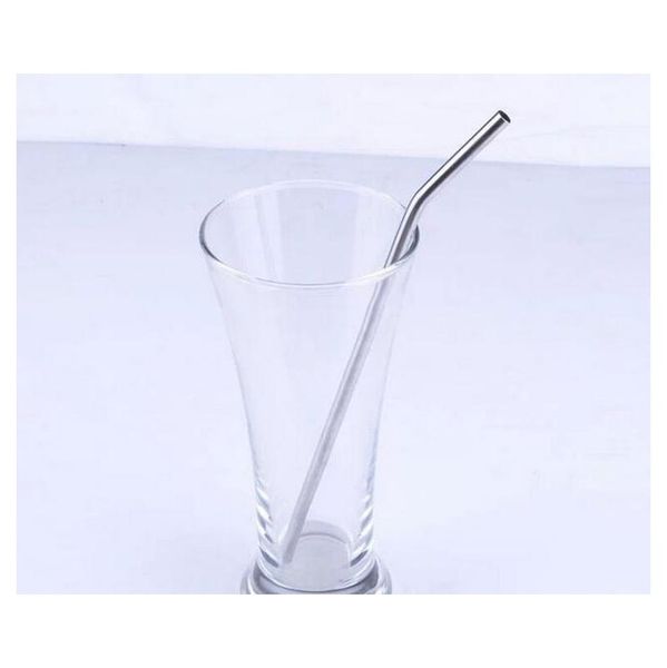 

wholesale 500 pieces / lot metal drinking straw stainless ste sqcwiw ppshop01