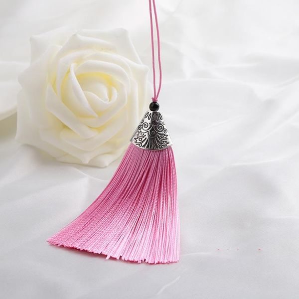 

mibrow 5 шт. лот 90 мм смешанные хлопчатобумажные шелковые кисточки очаровательные кулон с серебряной рыбой рта для diy ювелирных украшений