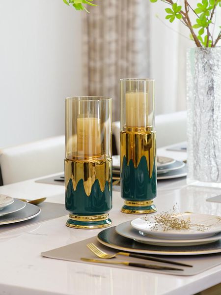 

candle holders nordic light luxury candlestick candlelight dinner prop romantic family table holder soft decoration ornament candelabra