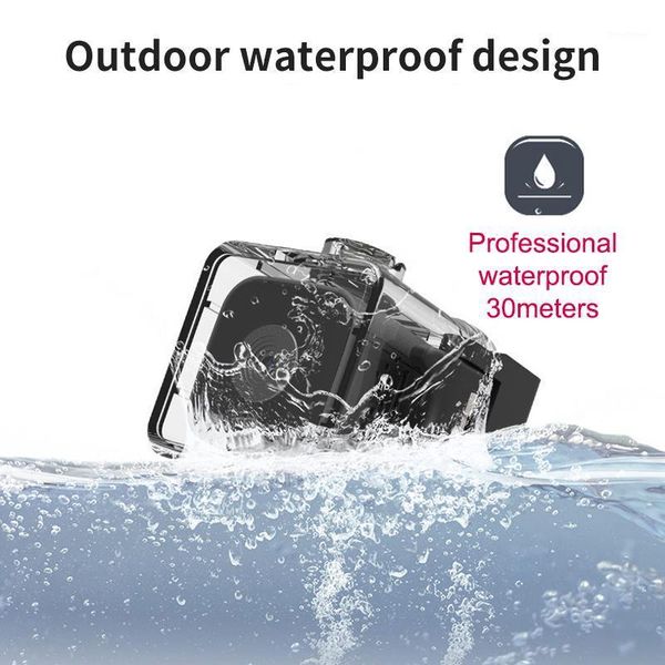 

mini cameras 1080p hd camera ip outdoor diving sports waterproof magnetic infrared night vision monitor y rotating dashcam1