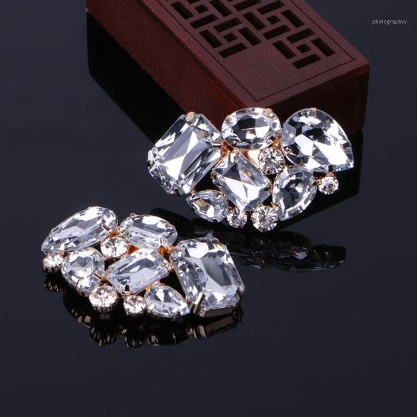 

color shoe clips fashion triangle glass wedding bridal decoration accessories y5lf1