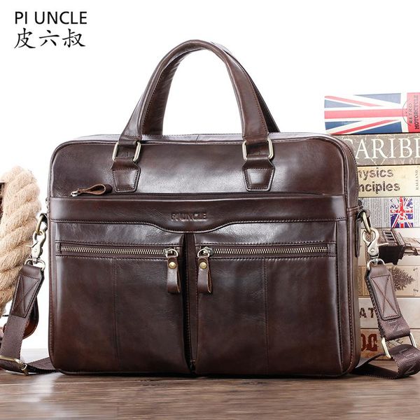 

briefcases brand men oil waxy leather antique design business briefcase lapdocument case fashion attache messenger bag tote portfolio