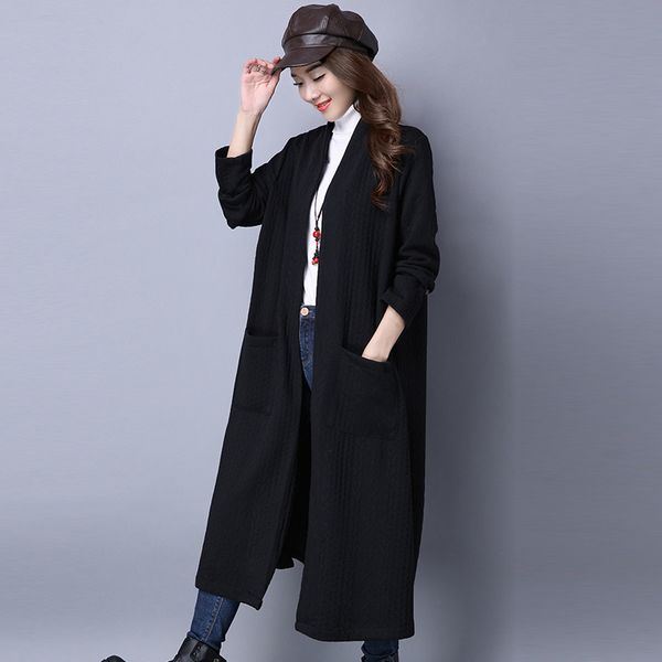 

2021 new especially vintage red wine trench for how women coat long female spring plus size cardigan shelter fy274 6b38, Tan;black