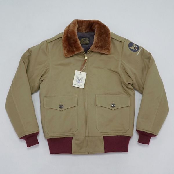 

reprodes type b-10 bomber vintage jacket and air force unifrom 3ys3, Black;brown