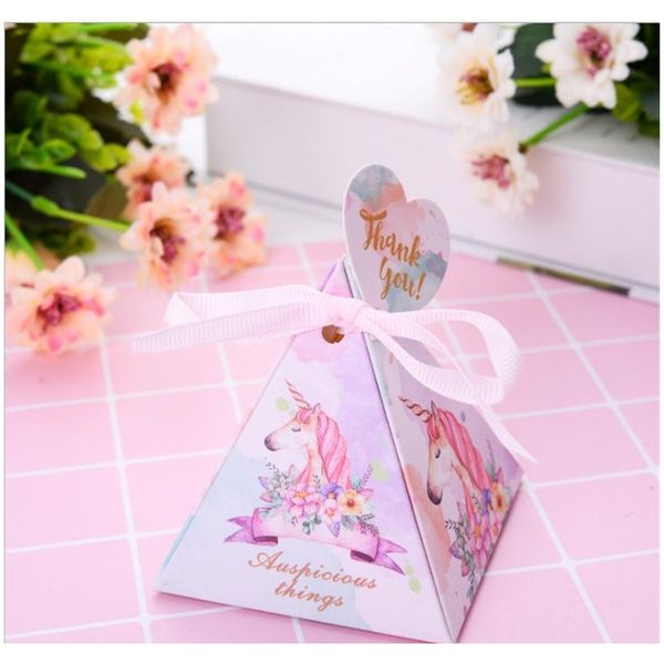 

conical candy box wedding party gift box small sizes paper boxes with ribbon wedding decoration party supplies f wmtfil
