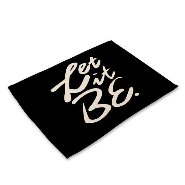 

1pcs geometric letter pattern placemat dining table mats drink coasters cotton linen pads 4232cm kitchen accessories mg0026 h wmtsjm