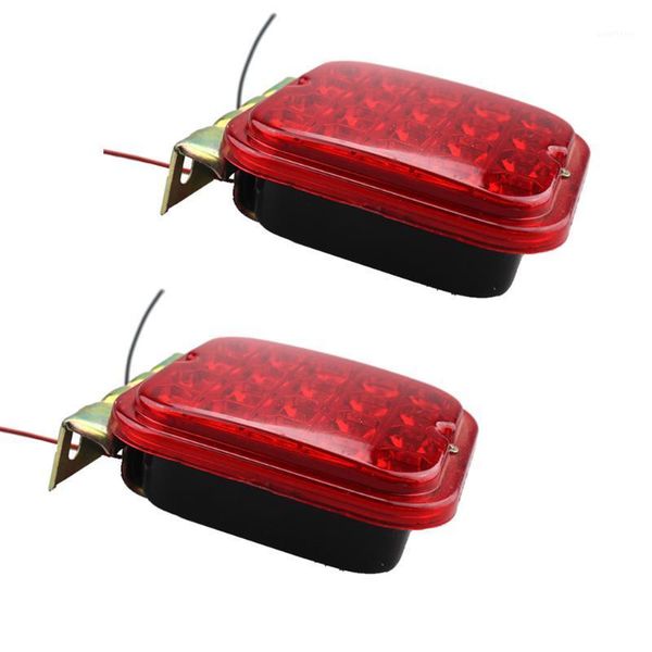 

20 led car fog lights anti-collision practical iron frame durable rear back tail lamp for lorry truck trailer accessories1
