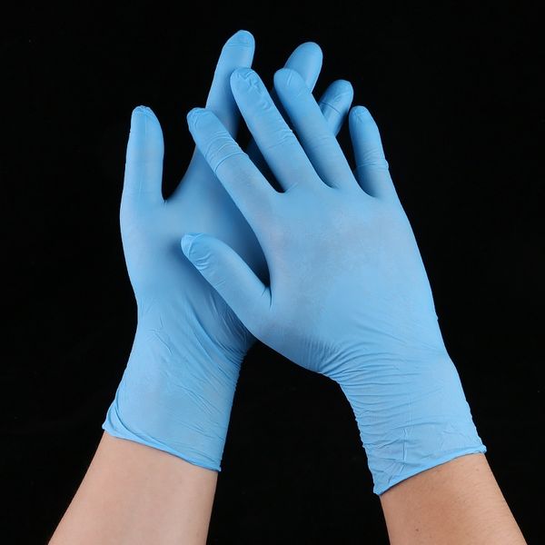 

factory36xflatex 50pair/box rubber cleaning powder gloves disposable anti-skid acid exam convenient dispenser nitri