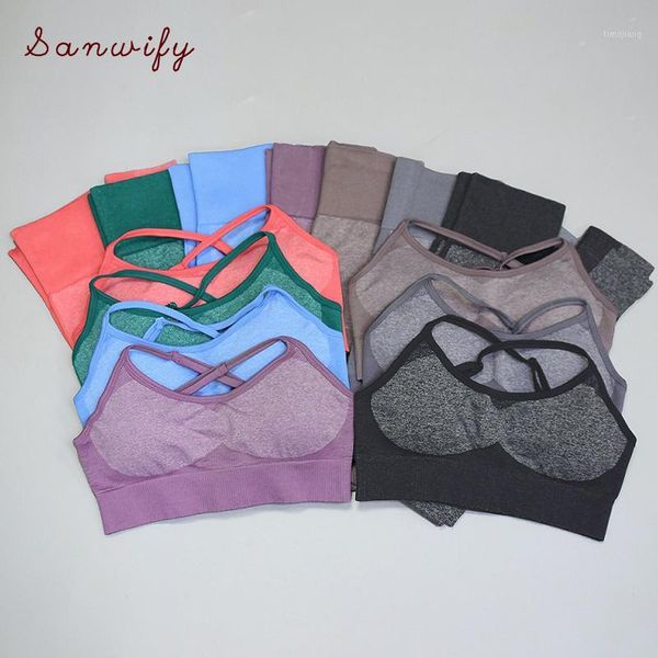 

womens compression gym set women workout clothes seamless yoga 2 piece set fitness gym clothing for women activewear1, White;red