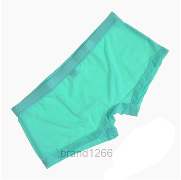 

super thin ice silk mens underwear boxers shorts men's low rise seamless gay underwears men boxer, Black;white