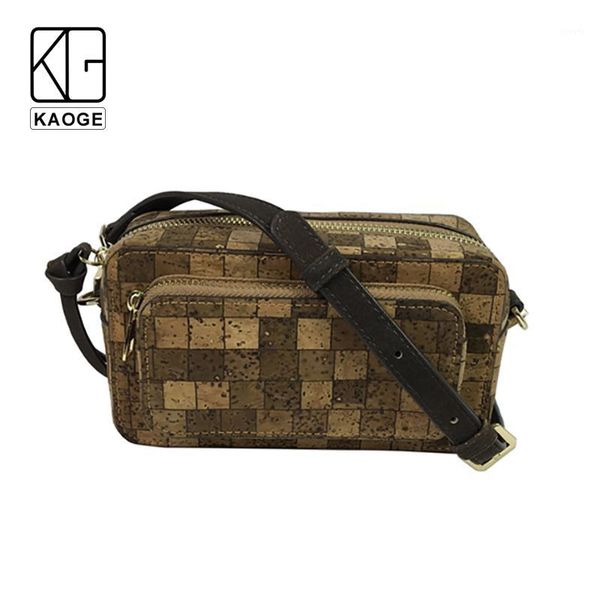 

kaoge vegan cork mini waist packs for women handmade fashion wood female waist bag 20191