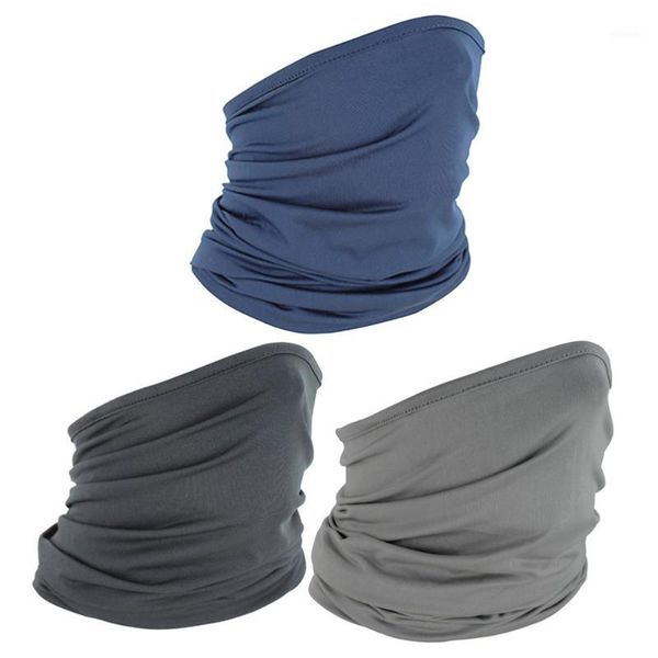

cycling caps & masks 3 pcs uv protection windproof sports outdoor face mask headband for cycling1, Black