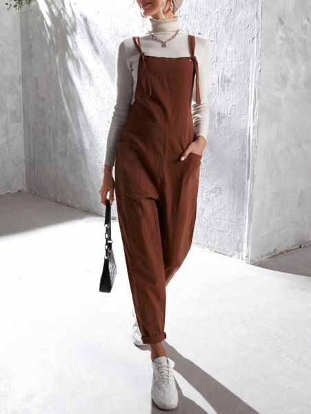 

dual pocket overalls without sweater o9lj#, White