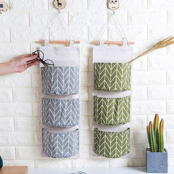 

storage boxes & bins for cotton and linen hanging bag organizer container car bathroom door wardrobe wall print home