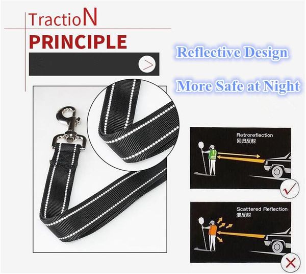 

reflective big dog leashes nylon pet leashes dog traction rope for medium large dogs nylon leads b44