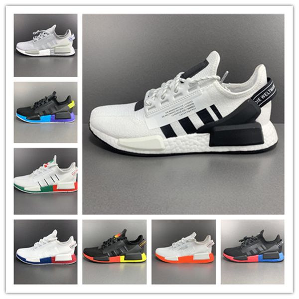 

men women dazzle camo nmd r1 v2 mens running shoes core black white oreo og classic aqua tones zapatillas japan sports sneakers