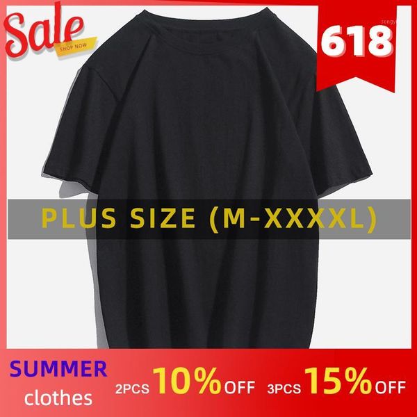 

fashion us/eur plus size men t shirt oversized tshirt solid color short sleeve t-shirt mens black white tees shirt summer tshirt1, White;black