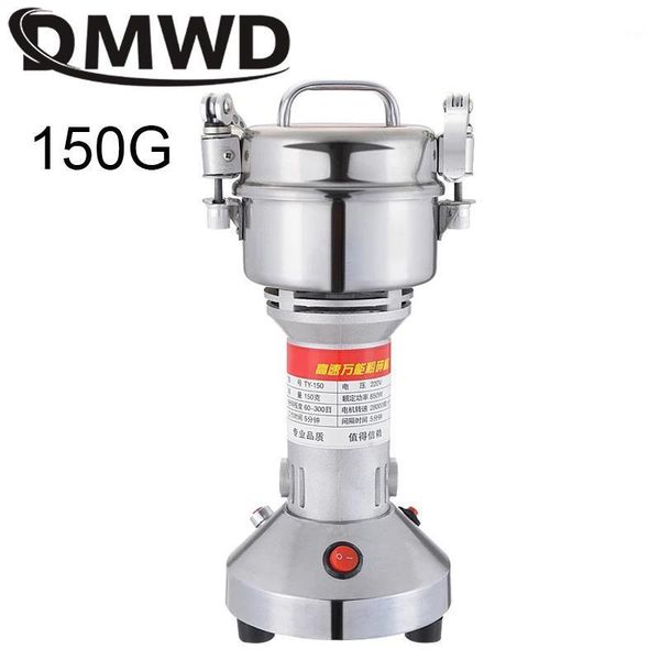 

110v chinese grinding machine stainless steel mill grain ultrafine electric nuts grinder 150g spice crusher1