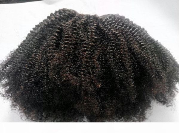 

new style brazilian kinky coarse hair weft clip in human hair extensions unprocessed natural black brown color 9pcs 1set