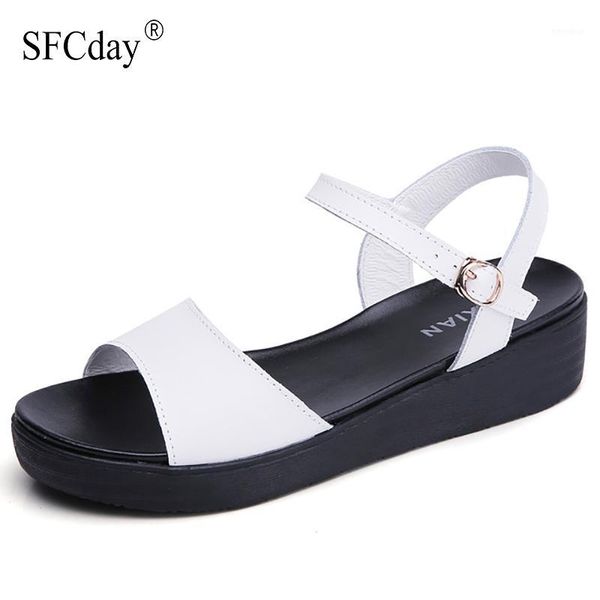 

new 2020 summer women sandals flat platform sandals women wedge beach flip flops ladies high heel wedge shoes1, Black