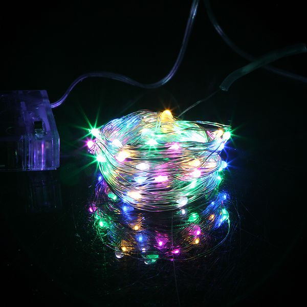 

3xaa battery operated led string lights 2m/3m/5m/10m chritmas fairy light for xmas garland party wedding decoration copper light
