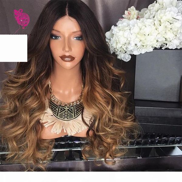 

t1b 4 27 color 150 density human hair full lace wigs ombre color wavy glueless lace front wigs virgin for black women, Black;brown